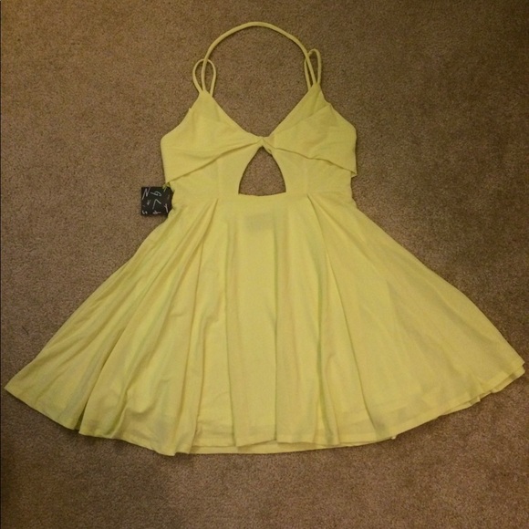 Nasty Gal Dresses & Skirts - Nasty Gal. Light yellow mini dress. NWT.